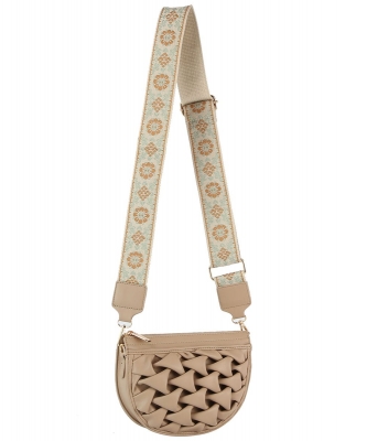 Crossbody Bag With Guitar Strap GLE-0126 STONE